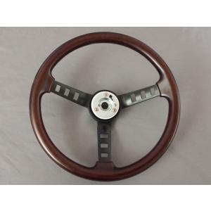 【在庫処分】DATSUN レプリカ リアルウッドステアリング・パット付き リアル ウッド仕様 新品 送料無料 ダットサンコンペ レプリカ ハンドル