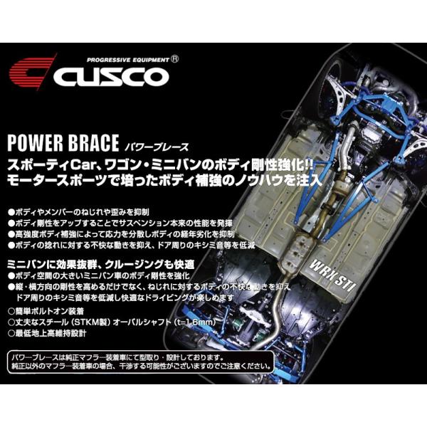 [CUSCO]GRS204 クラウン_2WD_3.5L(H20/02〜H24/12)用(フロア×セン...