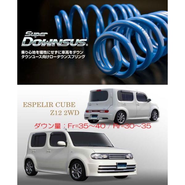 [ESPELIR]Z12 キューブライダー(2WD/1.5L)用スーパーダウンサス