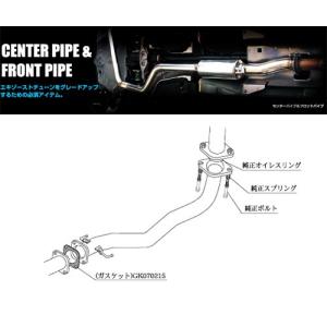 [柿本_改]GH-CT9A ランサーエボリューション9_ランエボ9(4G63 / 2.0 / Turbo_H17/03〜H19/10)用フロントパイプ[FRONT PIPE][MF307]｜unionproduce