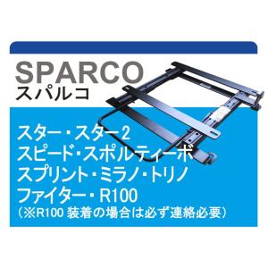 [スパルコ]LA300S ミライース(ローポジション)用シートレール[カワイ製作所製]｜unionproduce