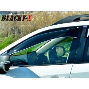 [OXバイザー]AXAP54 RAV4 PHV(R2/06〜)フロント用大型ドアバイザー(ブラッキーX)[BL-133]｜unionproduce