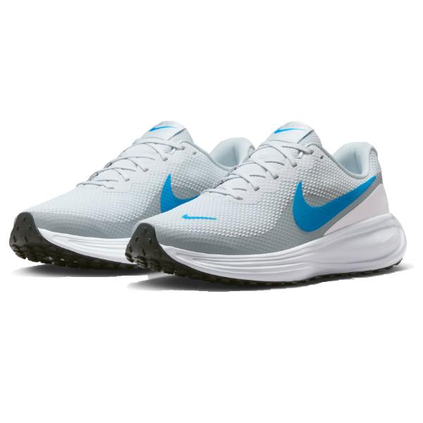 ナイキ nike レボリューション 8 ピュアプラチナ×ブルーヒーロー×ウルフグレー HJ9198 ...