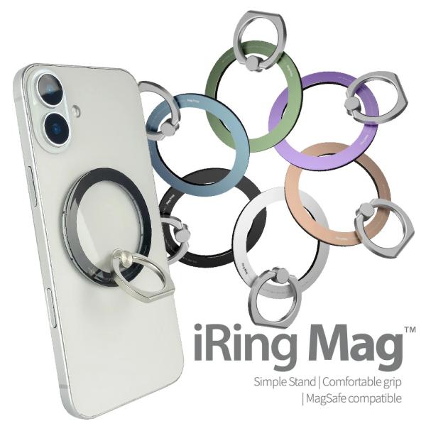 iRing Mag  iphone17/16 対応 ネオジム磁石 ホールドリング magsafe対応...