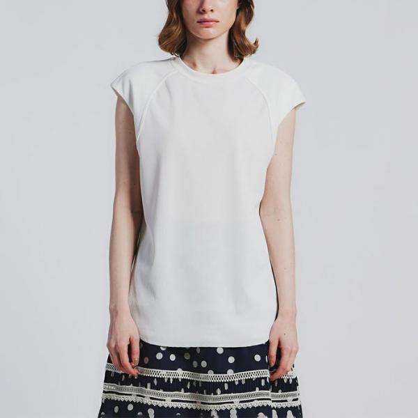 Sov. ソブ 0308-030-242 アクアスーティングフレンチスリーブトップス オフ ホワイト...