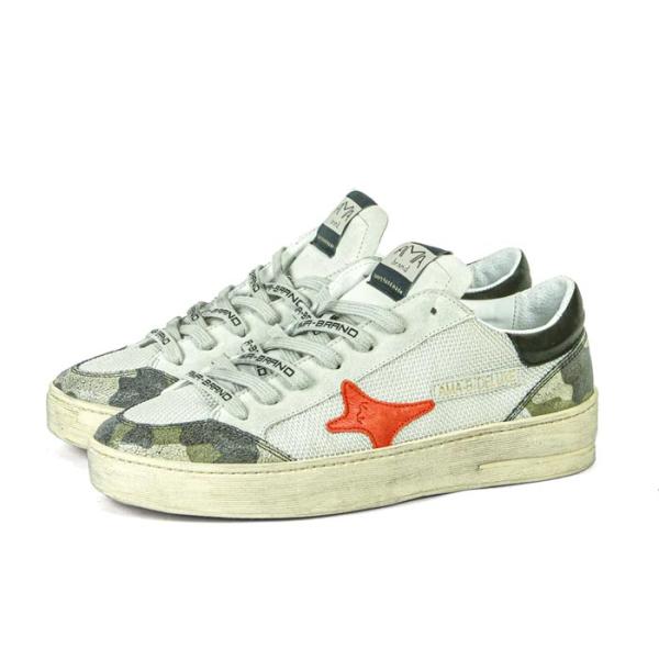 AMA BRAND アマブランド SLAM No.2414 メンズ レザー ローカット スニーカー ...