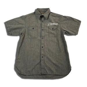 CUSHMAN（クッシュマン） 25432 MIX CHAMBRAY UTILITY SHIRTS BLUE