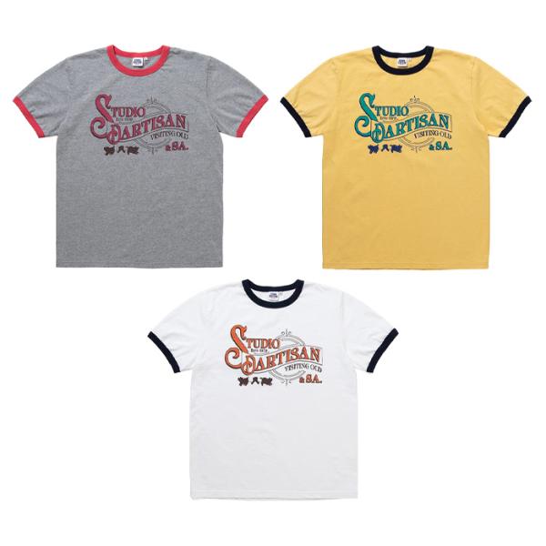 STUDIO_D'ARTISAN(ステュディオダルチザン) プリントリンガーTシャツ【8177】:ホ...