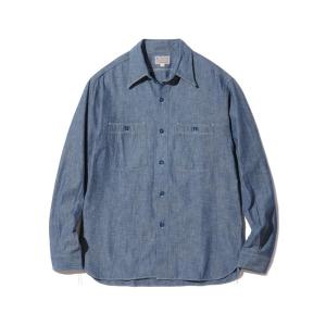 BUZZ RICKSON'S バズリクソンズ Lot No.BR25995 BLUE CHAMBRAY WORK SHIRTS (LONG SLEEVE) メンズ 長袖 シャツ 2024年春夏 送料無料｜unique-jean