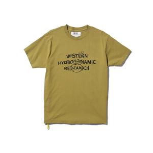 WESTERN HYDRODYNAMIC RESEARCH MWHR24S8034-M BUBBLES S/S TEE カーキ メンズ 半袖 プリント Tシャツ 2024年春夏 送料無料｜unique-jean
