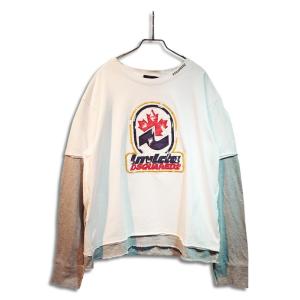 DSQUARED2 ディースクエアード S74GD1421 Washed And Destroyed Invicta Long Sleeved T-Shirt メンズ プリント 長袖 Tシャツ 2025年春夏 送料無料