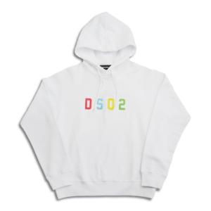 30%OFF DSQUARED2 ディースクエアード S74GU0729 DSQ2 Cool Fit Hoodie ホワイト メンズ プルオーバー パーカー 正規品 送料無料 返品・交換不可｜unique-jean