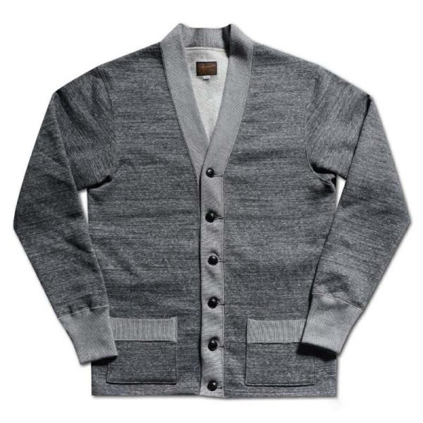 DELUXEWARE デラックスウエア SCB-00 50s CARDIGAN 黒杢GRAY スウェ...