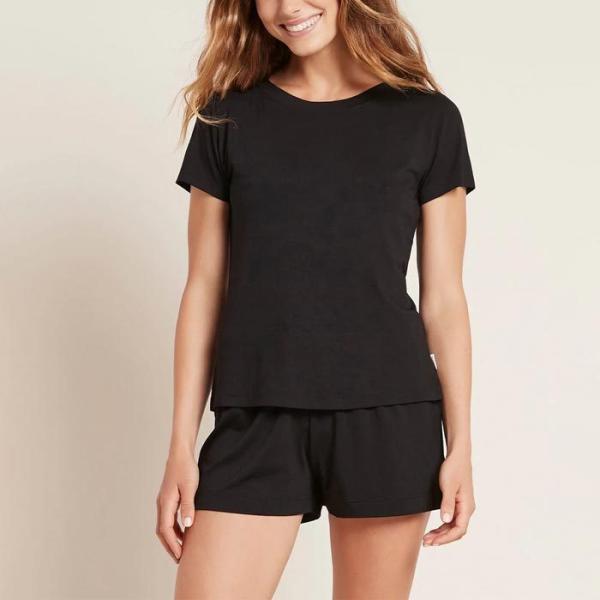 Boody ブーディー SLBL グッドナイト スリープ Tシャツ ブラック レディース ルームウェ...