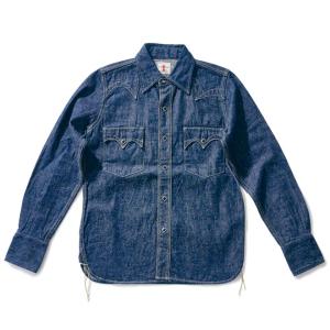 DELUXEWARE（デラックスウエア） HV-54 BLUE OMBRE SHIRT ブルー