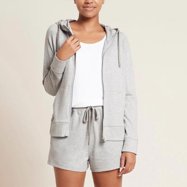 Boody ブーディー WZGM ウィークエンド ジップアップ フーディ グレー レディース ジップ...