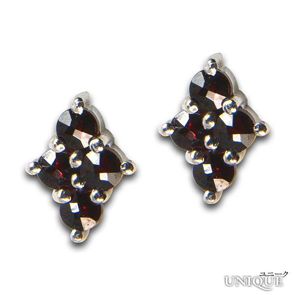 【30％OFF】　【ボヘミアン・ガーネット】　ピアス　（シルバー925使用） ★ BOHEMIAN ...