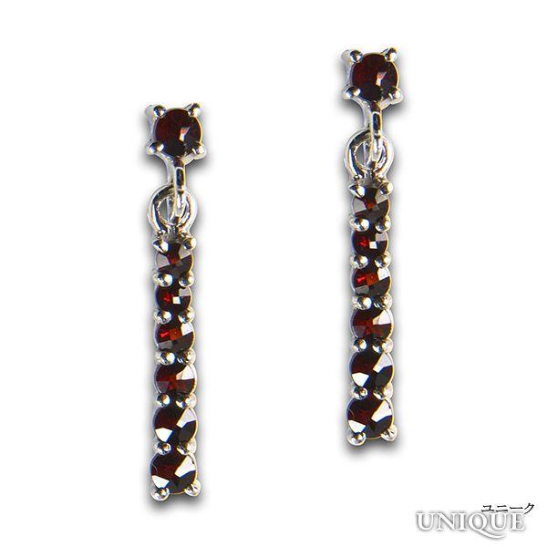 【30％OFF】　【ボヘミアン・ガーネット】　ピアス　（シルバー925使用） ★ BOHEMIAN ...
