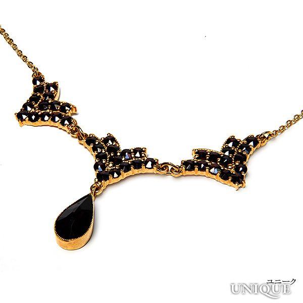 【30％OFF】　【ボヘミアン・ガーネット】　ネックレス　（シルバー925使用　24Kゴールドコーテ...