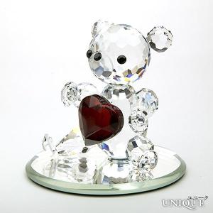 PRECIOSA　【プレシオサ】　クリスタルガラス　熊 ★ Bear with Heart ★　【20％OFF】｜unique-world