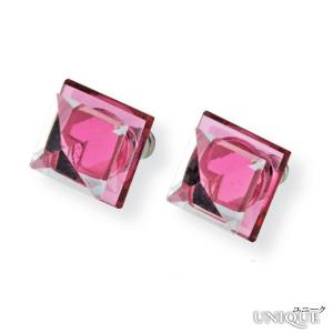 PRECIOSA　【プレシオサ】　Mona　ピアス　（フューシャ色） ★ Earrings - Fuchsia ★　【20％OFF】｜unique-world