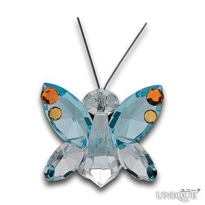 PRECIOSA　【プレシオサ】　クリスタルガラス　蝶　（クジャクチョウ　水色） ★ Peacock Butterfly - Aqua ★　【20％OFF】｜unique-world