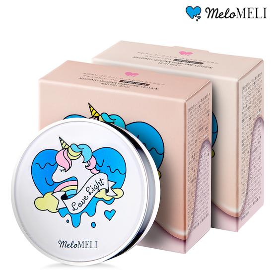 メロメリ ユニコーンハートレイククッション | クッションファンデ カバー力 韓国コスメ かわいい