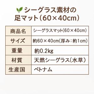 シーグラスマット 60×40cm 天然素材 手...の詳細画像4