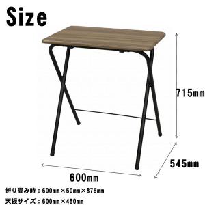 折りたたみワークテーブル 幅60cm ワンタッ...の詳細画像5