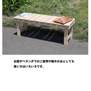 縁台 木製 幅120 国産 桧 長椅子 椅子 ...の詳細画像2