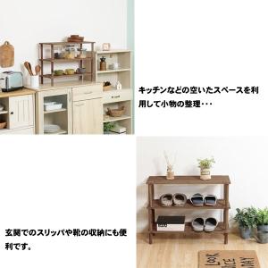 オープンラック シェルフ 棚 ラック 木製 収...の詳細画像1