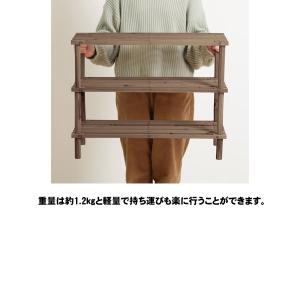 オープンラック シェルフ 棚 ラック 木製 収...の詳細画像3