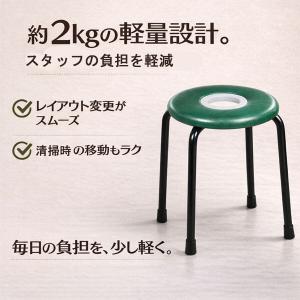 日本製 ドーナツ椅子 丸椅子 スツール スタッ...の詳細画像3