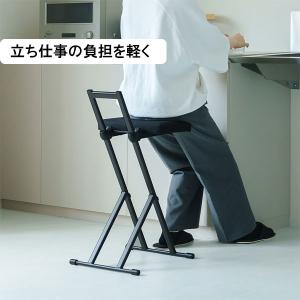 折りたたみ椅子 無段階 高さ調節チェア 軽量 ...の詳細画像3