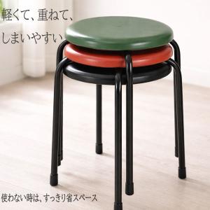 丸椅子 日本製 国産 パイプ丸イス 軽量 スタ...の詳細画像3