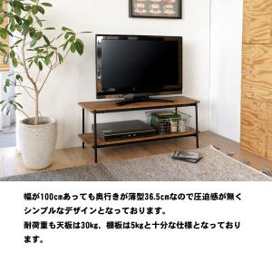 テレビ台 ローボード 100 2段 おしゃれ ...の詳細画像2