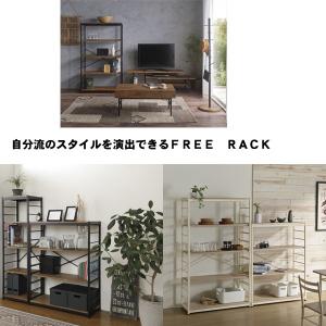 オープンラック 5段 木製 アイアン 棚 本棚...の詳細画像3