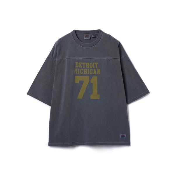 NUTMEG 公式 71ナンバリング ピグメント SUPER BIG Tシャツ メンズ レディース ...