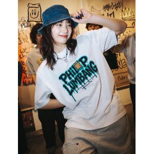 Philip Lumbang 公式 Tシャツ Lunch Bag ヴィンテージ加工 メンズ レディース フィリップランバン