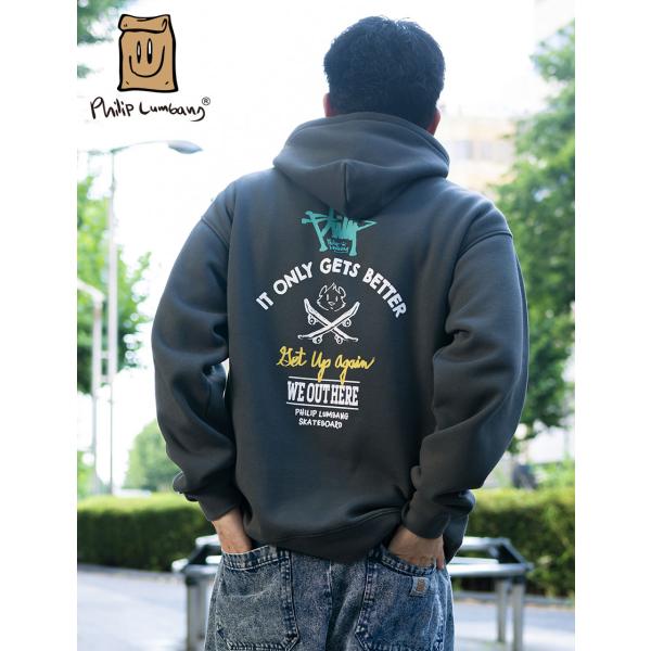 Philip Lumbang 公式 裏起毛パーカー Mix Logo リラックスFIT  フィリップ...