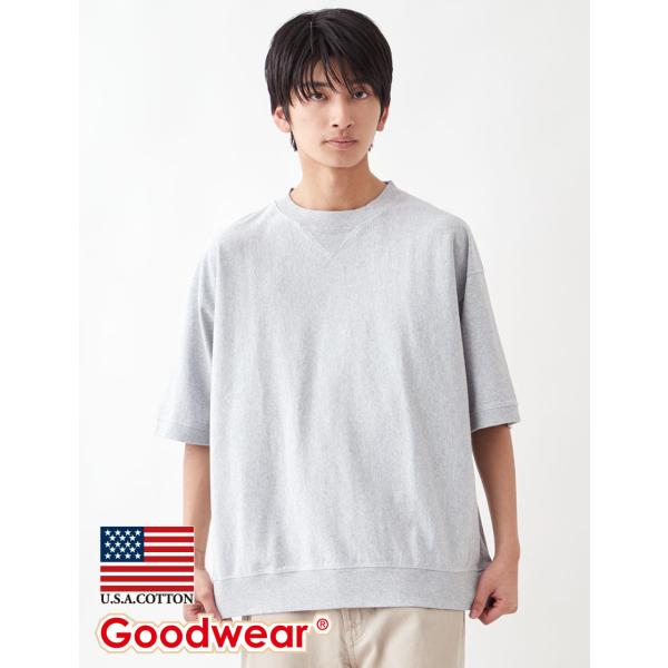 Goodwear 公式 スウェットBIGTシャツ メンズ レディース 7.6オンス USAコットン