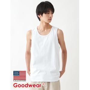 Goodwear 公式 レギュラータンクトップ メンズ レディース 7.6オンス USAコットン｜united-japan
