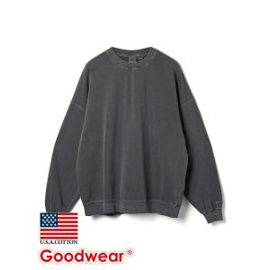 Goodwear 公式 製品染めBIGトレーナー メンズ レディース USAコットン｜united-japan