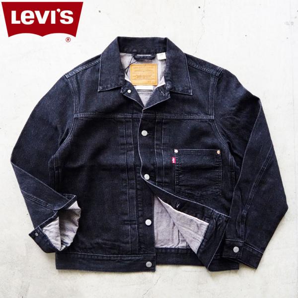 リーバイス デニム ジャケット Levi's TYPE I トラッカージャケット セルビッジ ブラッ...