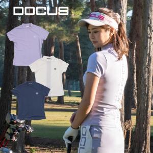 【2023年新作】 DOCUS レディース ゴルフウェア DD Back Line Mock DCL23S008ドゥーカス ゴルフ シャツ｜unitedcorrs