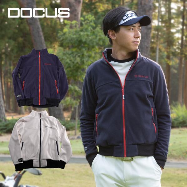 ドゥーカス DOCUS ゴルフウェア フリース ジャケット Stylish Fleece Jacke...