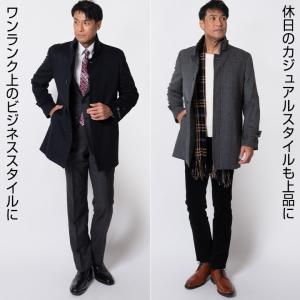 ビジネスコート メンズ カシミヤ100% カシ...の詳細画像4