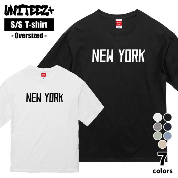 オーバーサイズTシャツ 半袖 NEW YORK CITY ニューヨークシティ シンプルロゴ ストリー...
