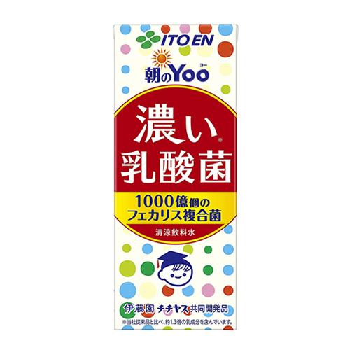 伊藤園 朝のYoo 濃い乳酸菌 200ml 紙パック 24本