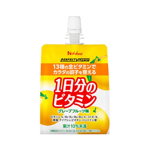ハウスウェルネス パーフェクトビタミン 1日分のビタミンゼリー グレープフルーツ味 180g×24個